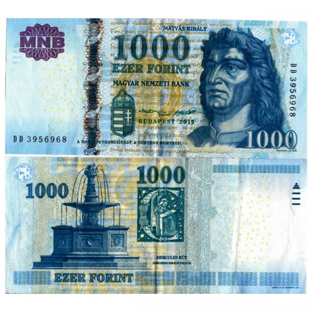 2015 * Billet Hongrie 1000 Forint "King Mátyás" (p197e) TTB+