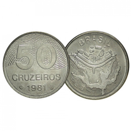 1981 * 50 Cruzeiros Brésil "Paranoá Lake - Brasília" (KM 594) UNC