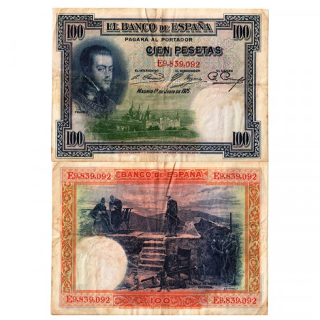 1925 * Billet Espagne 100 Pesetas "Felipe II" (p69c) TTB