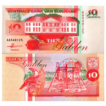 1991 * Billet Suriname 10 Gulden "Central Bank - Paramaribo" (p137a) NEUF