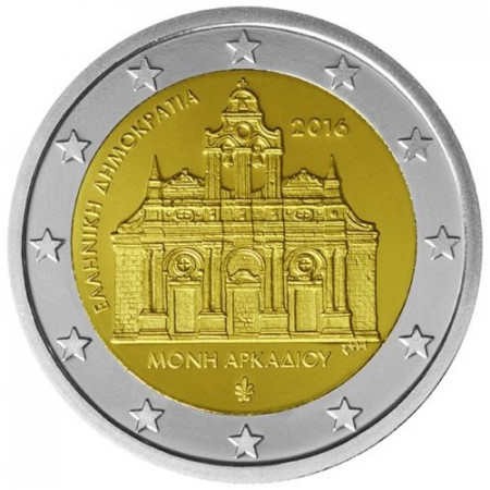 2016 * 2 Euro Grèce "Monastère d'Arkadi" UNC