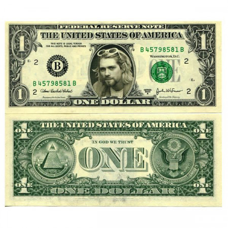 2003 A * Billet États-Unis 1 Dollar "Celebrity  - Kurt Cobain" (pCL8) NEUF