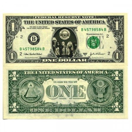 2003 A * Billet États-Unis 1 Dollar "Celebrity  - Guns N' Roses" (pCL12) NEUF