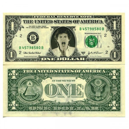 2003 A * Billet États-Unis 1 Dollar "Celebrity  - Mick Jagger" (pCL16) NEUF