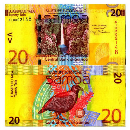 ND (2008) * Billet Samoa 20 Tala "Manumea Bird" (p40a) NEUF