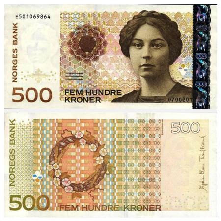 2012 * Billet Norvège 500 Kroner "Sigrid Undset" (p51e) prNEUF