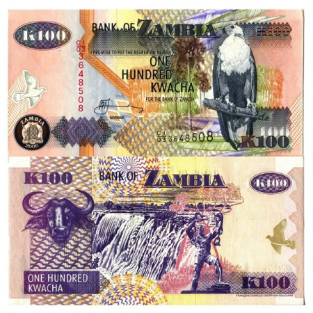 2006 * Billet Zambie 100 Kwacha "Fish Eagle" (p38f) NEUF