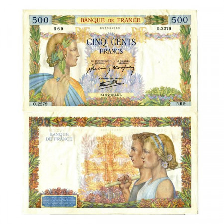 1941 * Billet France 500 Francs "La Paix" (p95b) prSUP