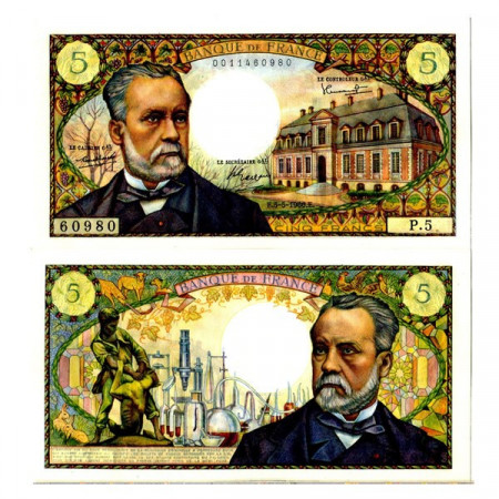 1966 * Billet France 5 Francs "Louis Pasteur" (p146a) NEUF