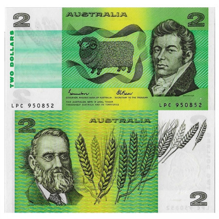 ND (1985) * Billet Australia 2 Dollars "McArthur-Farrer" (p43e) NEUF