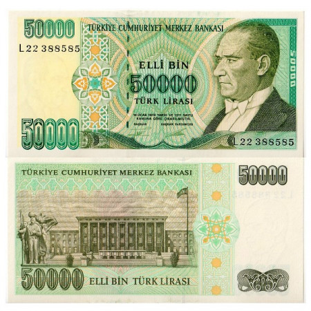 L.1970 (1995) * Billet Turquie 50.000 Lira "Kemal Atatürk" (p204) NEUF