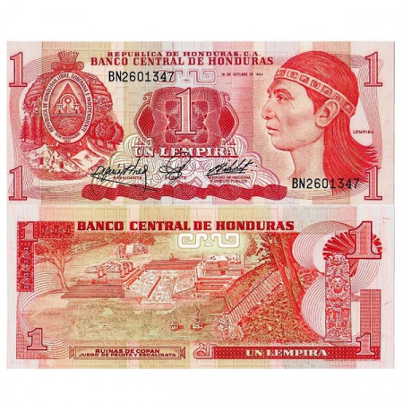 1984 * Billet Honduras 1 Lempiras "Lempira" (p68b) NEUF