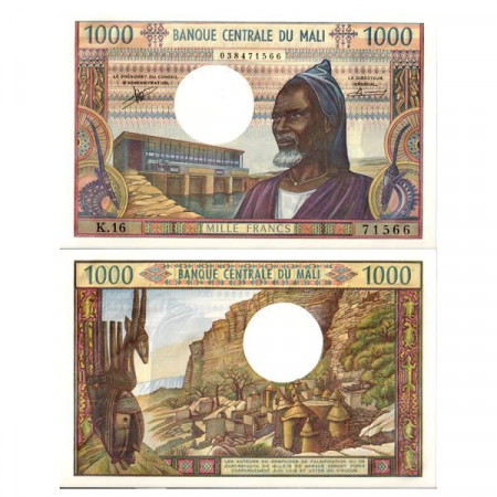 ND (1970-84) * Billet Mali 1000 Francs "Sotuba Dam" (p13b) prNEUF