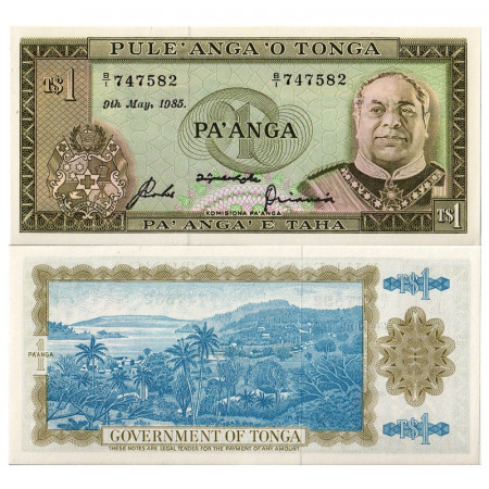 1985 * Billet Tonga 1 Pa'anga "King Tupou IV" (p19c) NEUF