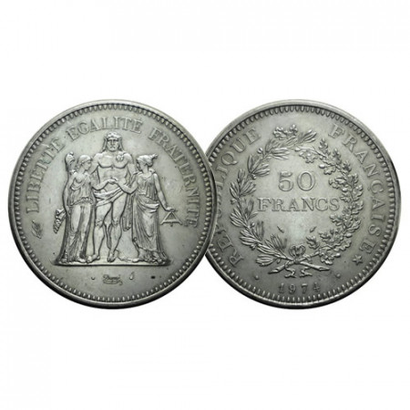1974 * 50 Francs Argent France "Hercule" (KM 941.1) SUP+