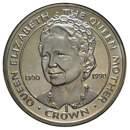 1990 * 1 Crown Gibraltar "Elizabeth Queen Mother" (KM 46) FDC