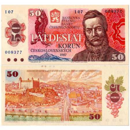 1987 * Billet Tchécoslovaquie 50 Korun "Ludovít Stúr" (p96b) NEUF