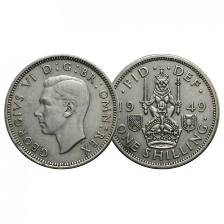 1949 * 1 Shilling Grande-Bretagne "George VI - Scottish Crest" (KM 877) TTB+