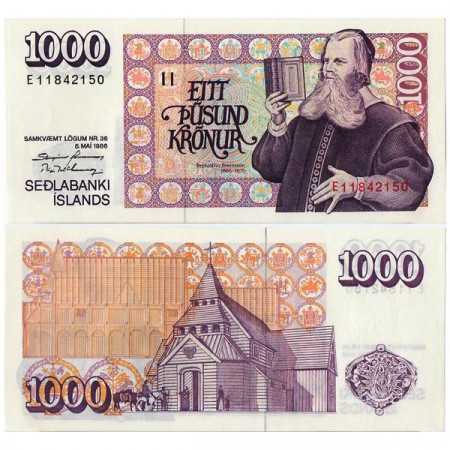 L.1986 (1994) * Billet Islande 1000 Kronur "BB Sveinsson" (p56a) NEUF