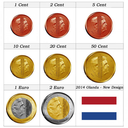 2016 * Série 8 Pièces Euro PAYS-BAS "Roi Willem-Alexander" BU