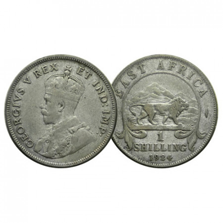 1924 * 1 Shilling Argent Afrique Orientale Britannique - British East Africa "George V" (KM 21) TTB