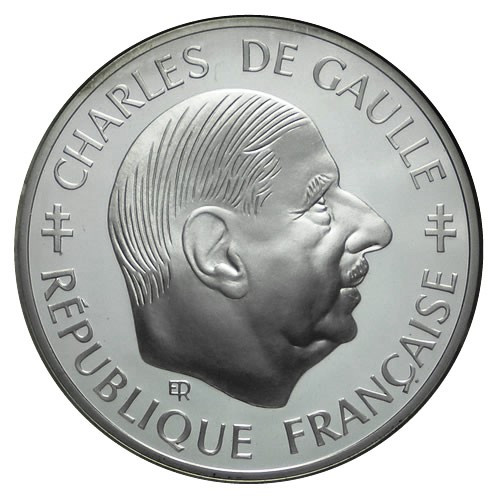 1988 1 Franc Argent France Charles De Gaulle Km 978 Be Mynumi