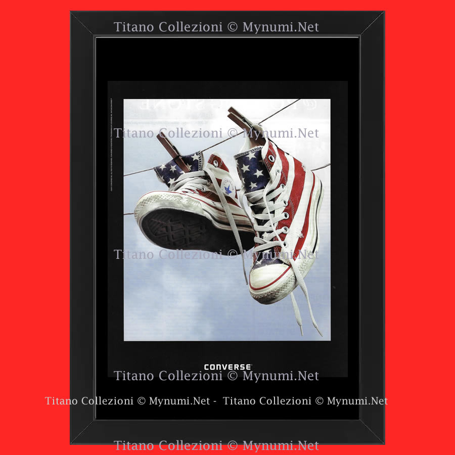 Ans 00 Publicite Original Converse Bandiera Americana Cadre Mynumi
