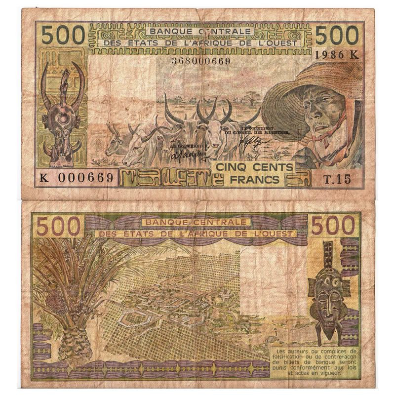 Afrique de l'Ouest : retour du billet de 500 F CFA dès le 30 novembre -  Jeune Afrique