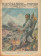 1943 * Illustrazione del Popolo (N°33) "Soldat en Sicile - Un Avion Coule un Bateau à Vapeur" Magazine Original