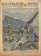 1943 * Illustrazione del Popolo (N°43) "Crolla Ponte in Moneferrato" Magazine Original