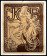 1950ca * Affiche Original "Alfons MUCHA - Sigarette Job - Art Nouveau " (A-) France, Sur Toile