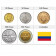 Ans divers * set 5 monnaies Pesos Colombie