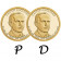 2014 * 2 x 1 Dollar États-Unis "Calvin Coolidge - 30th" P+D