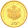 2008 * 20 EURO MONACO Or