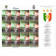 2012 * Feuille Saint Marin 12 timbres en euro Juventus 2012