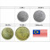 2012 * set 4 monnaies Malaisie