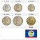 Ans Divers * Série 6 Monnaies Belize "Dollar" XF-UNC