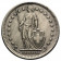 1963 B * 2 Francs Argent Suisse "Standing Helvetia" (KM 21) TTB+