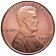 2014 * Copper round Etats-Unis Médaille en cuivre "Lincoln Penny"