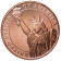 2014 * Copper round Etats-Unis Médaille cuivre Statue Liberté