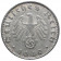 1940 B * 50 Reichspfennig ALLEMAGNE "Troisième Reich" (KM 96) TTB