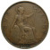 1922 * 1 Penny Grande-Bretagne "George V - Britannia Assise" (KM 810) prTTB