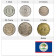 Ans Divers * Série 6 Monnaies Belize "Dollar" XF-UNC