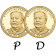 2013 * 2 x 1 Dollar États-Unis "William Howard Taft - 27th" P+D