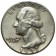 1957 (P) * Quart de Dollar (25 Cents) Argent États-Unis "Washington Quarter" (KM 164) TTB