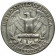 1960 D * Quart de Dollar (25 Cents) Argent États-Unis "Washington Quarter" (KM 164) TTB