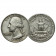 1960 D * Quart de Dollar (25 Cents) Argent États-Unis "Washington Quarter" (KM 164) TTB