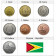 Ans Divers * Série 7 Pièces Guyana "Dollars" UNC