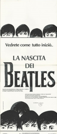 1981 * Cartel Cinematográfico "La Nascita dei Beatles - J. Lennon, P. McCartney, Ringo Starr, G. Harrison" Musical (A-)