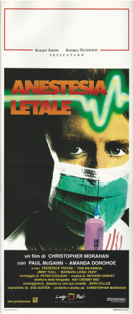 1992 * Cartel Cinematográfico "Anestesia Letale - Paul McGann, Amanda Donohoe" Comedia (A-)